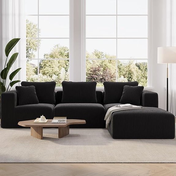 Novilla 106 Modular Sectional Sofa with Ottoman