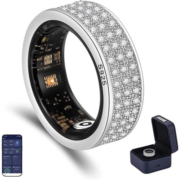 Venlan Moissanite S925 Smart Health Ring