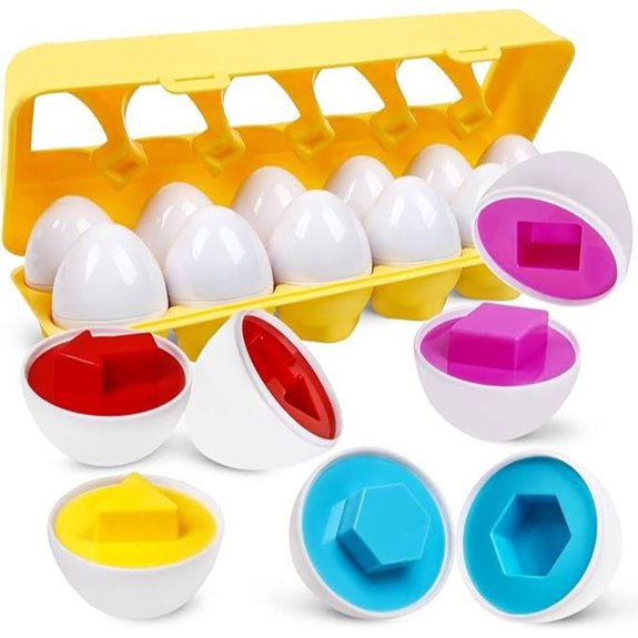 Montessori Geometric Eggs Puzzle Set for Toddlers