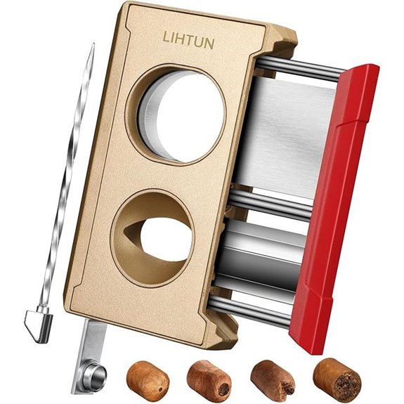 4-in-1 Cigar Cutter with Punch and Enhancer
