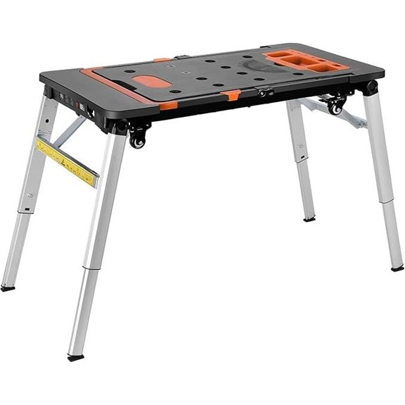 TLGREEN 7-in-1 Folding Work Table and Dolly