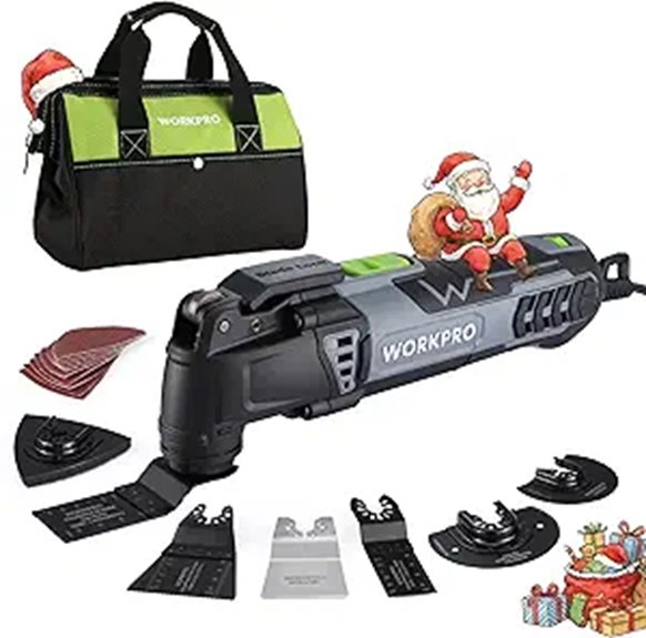 WORKPRO Oscillating Multi-Tool Kit with Accessories