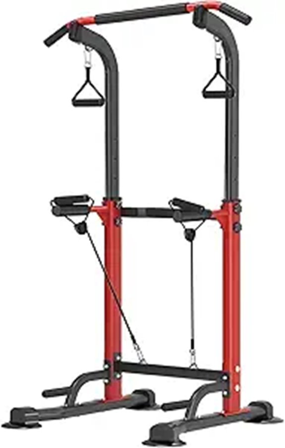 Power Tower Pull-Up Bar and Dip Station