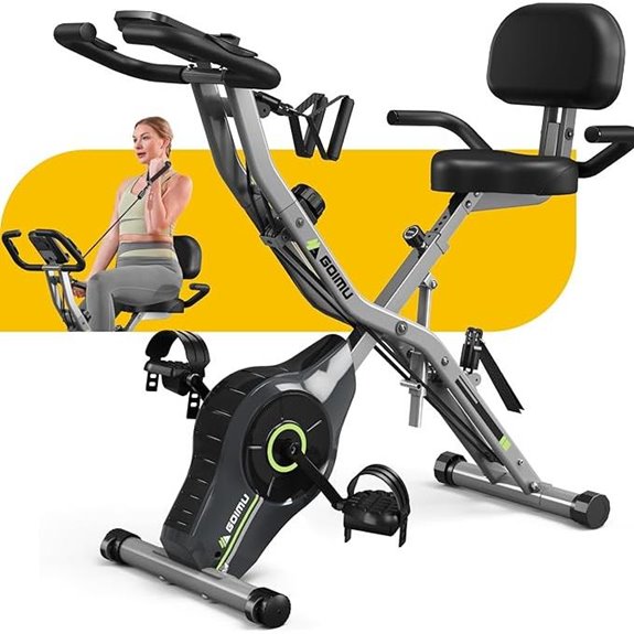 5-in-1 Foldable Exercise Bike with Resistance