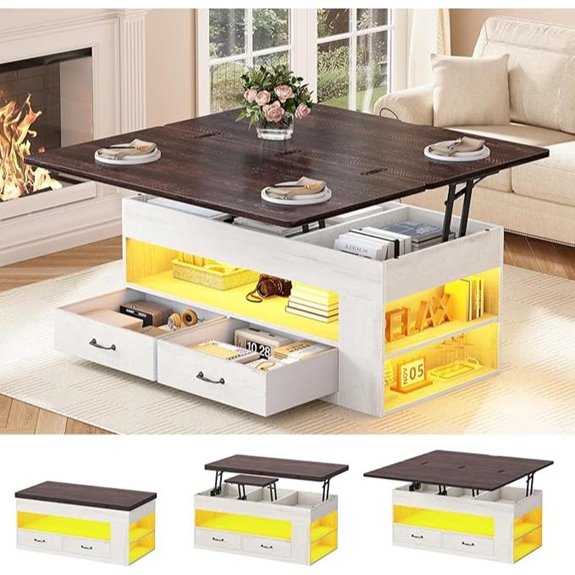 Itaar 4-in-1 Lift Top Coffee Table with Storage