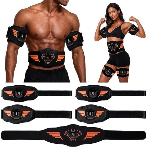 EMS Muscle Stimulator 5-Piece Set for Workout and Recovery