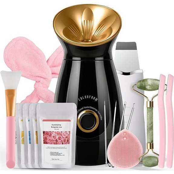 Colorfarm Facial Steamer Nano Ionic with Skin Care Tools