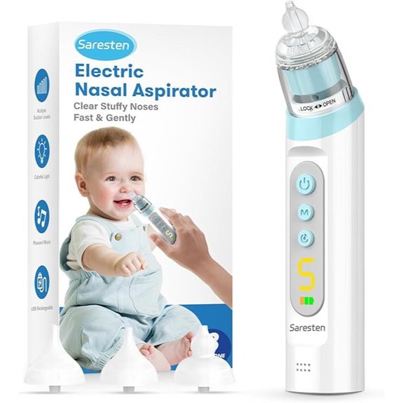 Baby Nasal Aspirator with Light & Music