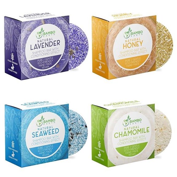 Organic Shampoo & Conditioner Bar Set (4 Pack)