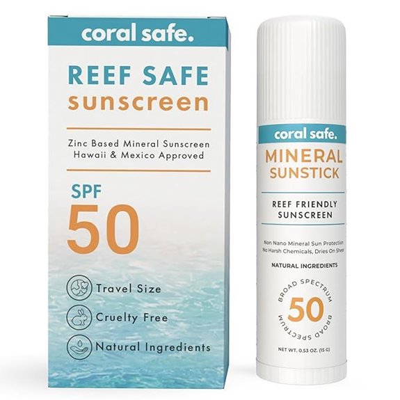 Reef Safe SPF 50 Facestick with Natural Ingredients