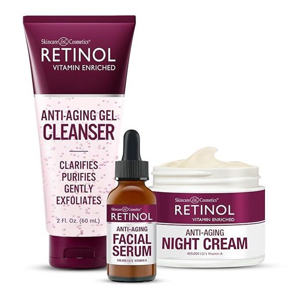 LIVAURA Retinol Night Renewal Kit (3-Step)