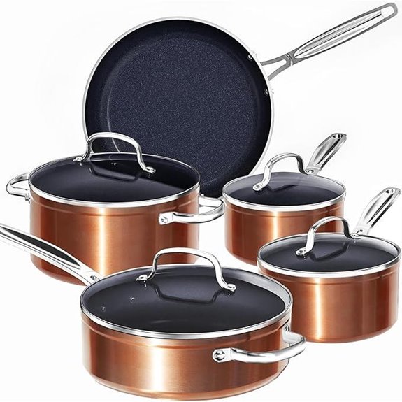 Nuwave 9pc Ceramic Nonstick Cookware Set