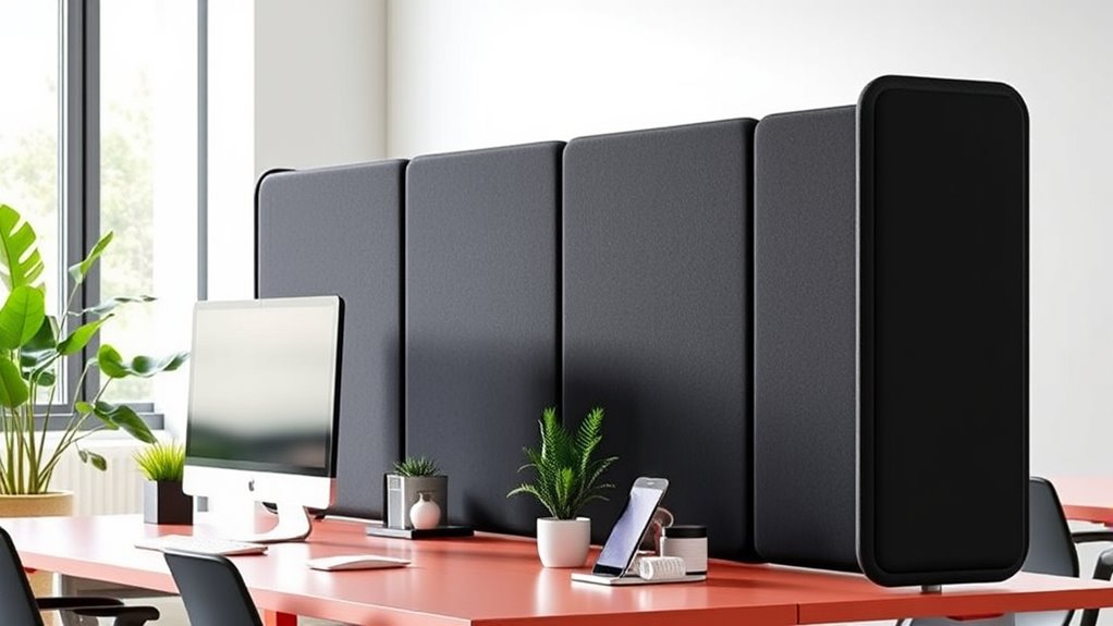 noise blocking adaptable workspace dividers