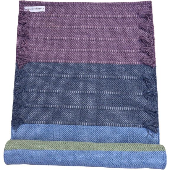 Jaipur Cotton Yoga Mat – Non-Slip & Thick 24x72in