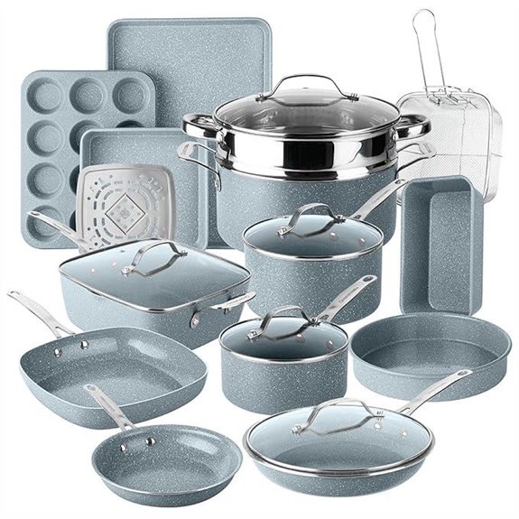 Granitestone Ceraluxe 20pc Nonstick Cookware & Bakeware Set