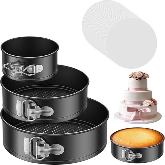 Kootek 3-Piece Nonstick Springform Cake Pan Set