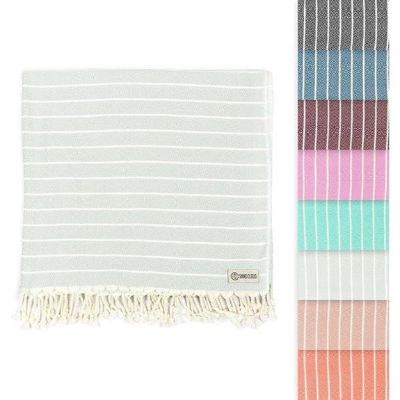 Sand Cloud Organic Turkish Beach Towel - Sage Green