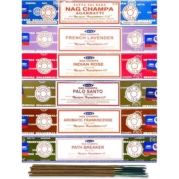 Satya Organic Incense Stick Gift Set (6 Pack)