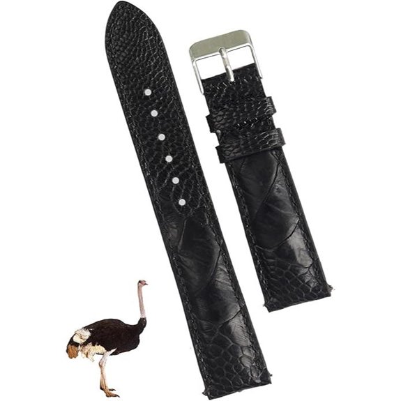 Vinacreations Ostrich Leather Watch Bands for Men