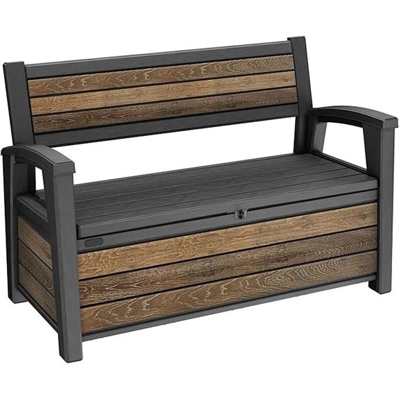 Keter 60-Gallon Outdoor Storage Bench Deck Box