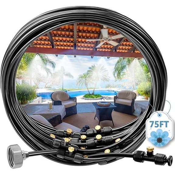 MIXC Outdoor Patio Misting System with Nozzles