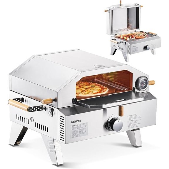 VEVOR 2-in-1 Outdoor Pizza Oven and Grill