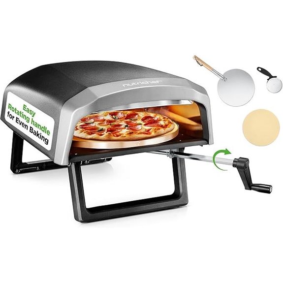 Nutrichef Outdoor Pizza Oven with Accessories