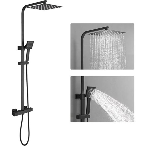 Homevacious Outdoor Shower Kit with Rainfall Head