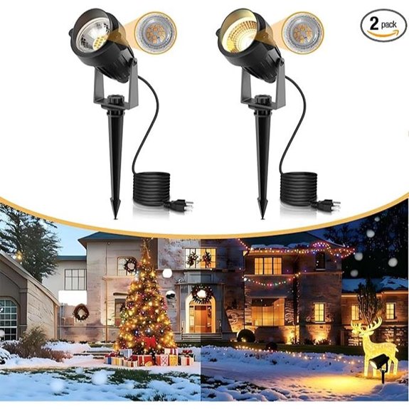 L LOHAS 5W Dusk to Dawn Outdoor Spotlight (2 Pack)