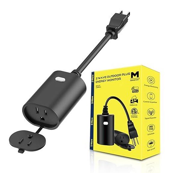 Minoston Z-Wave Outdoor Smart Plug with Energy Monitoring