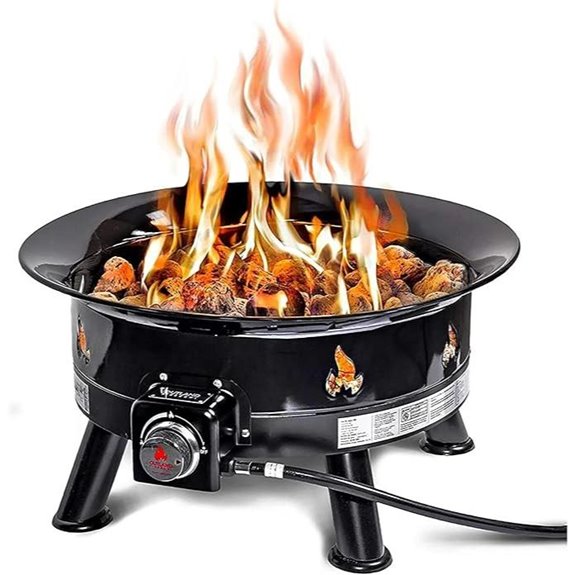 Outland Smokeless Firebowl Propane Fire Pit 24-Inch