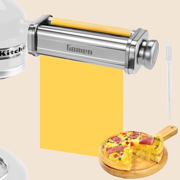 Gomen Pasta Roller Attachment for KitchenAid Mixer