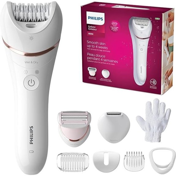 Philips Epilator Series 8000 Wet & Dry 3-in-1