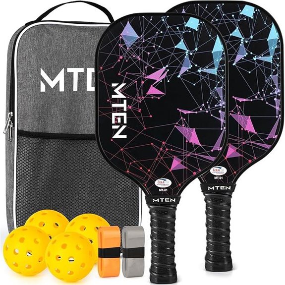 Pickleball Paddles Set with USAPA Approved Rackets