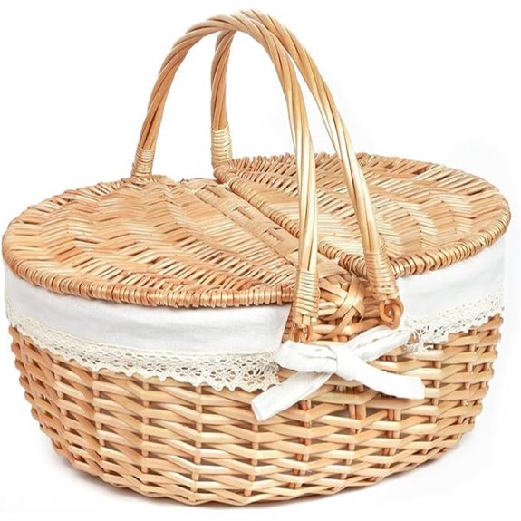 Hap Tim Wicker Picnic Basket for 2