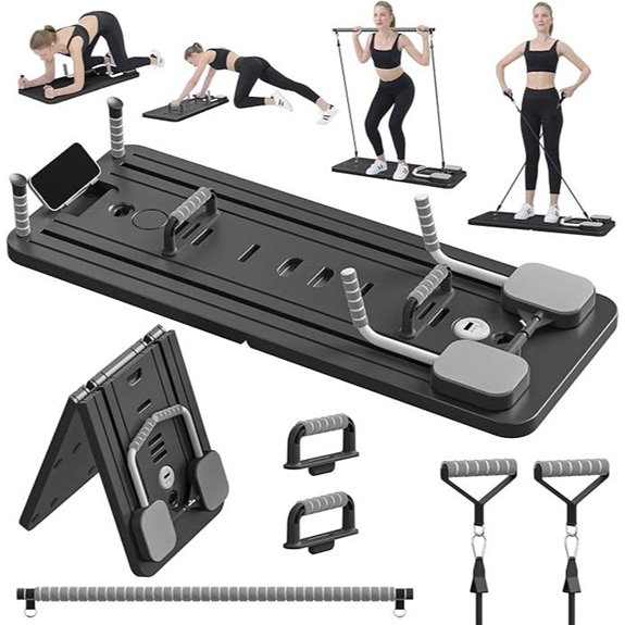 JANUA Pilates Reformer Board 5-in-1 Home Exercise Set