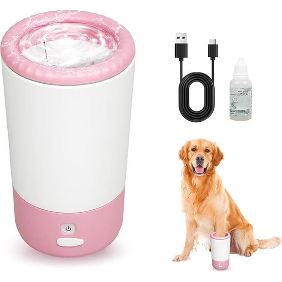 PETCHO Electric Dog Paw Cleaner Cup (Pink)