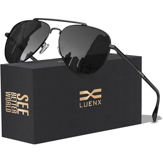 LUENX Polarized Aviator Sunglasses for Men & Women