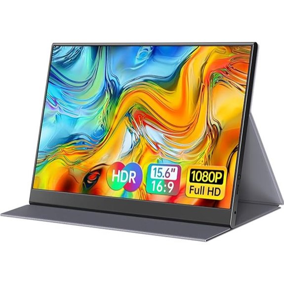 15.6In Portable 1080P Monitor with Smart Cover