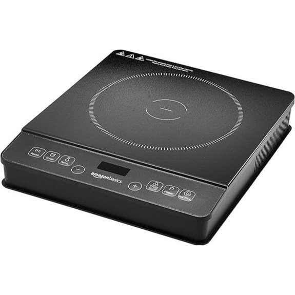 Amazon Basics 1800W Electric Portable Induction Cooktop