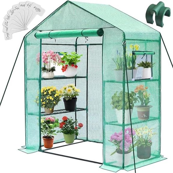 Greengro Greenhouse 28x57x76 Outdoor Portable Greenhouse