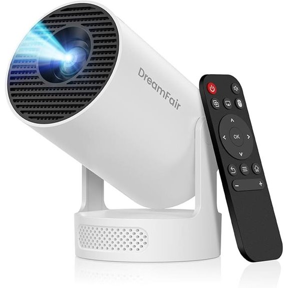 Mini WiFi & Bluetooth Projector with 4K Support