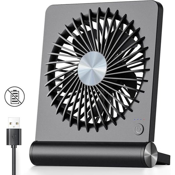 Koonie USB Desk Fan with Adjustable Speed