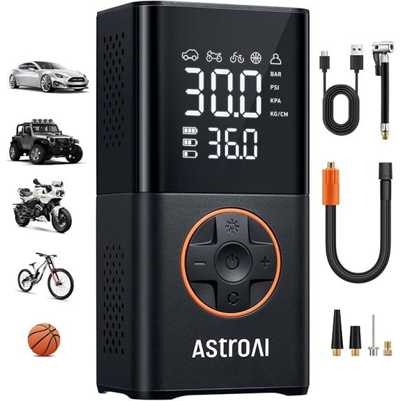 AstroAI L7 Portable Air Compressor with Digital Display