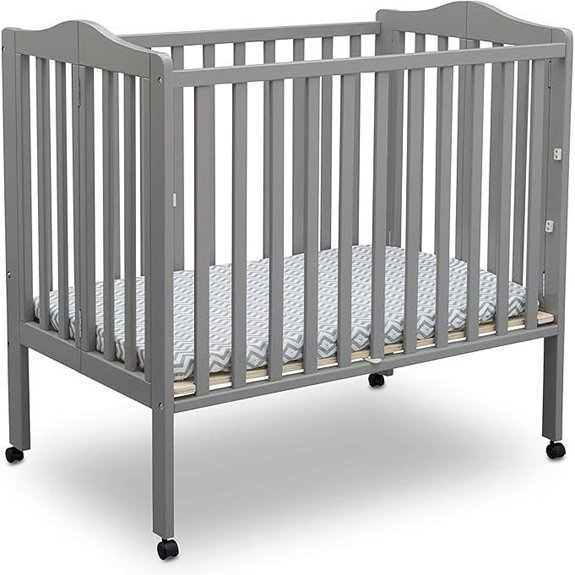 Delta Children Portable Baby Crib with Mattress