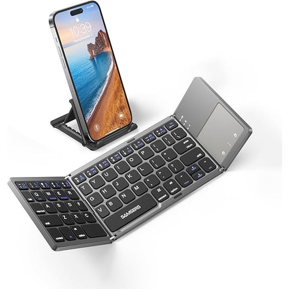 Samsers Foldable Bluetooth Keyboard with Touchpad
