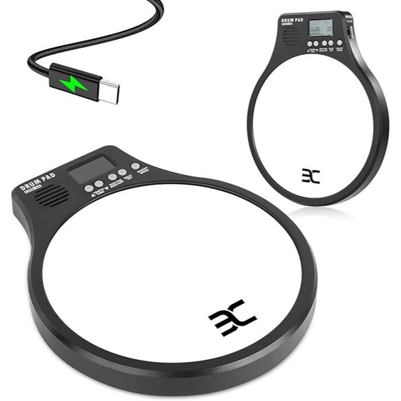 3-in-1 Portable Digital Drum Pad with Metronome