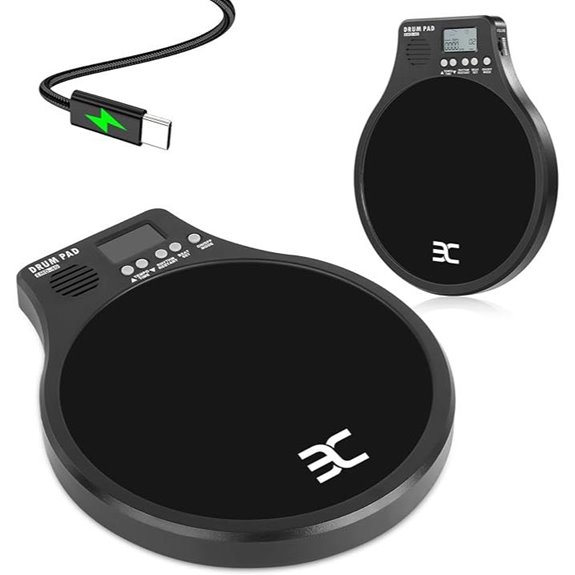 3-in-1 Portable Digital Drum Pad with Metronome