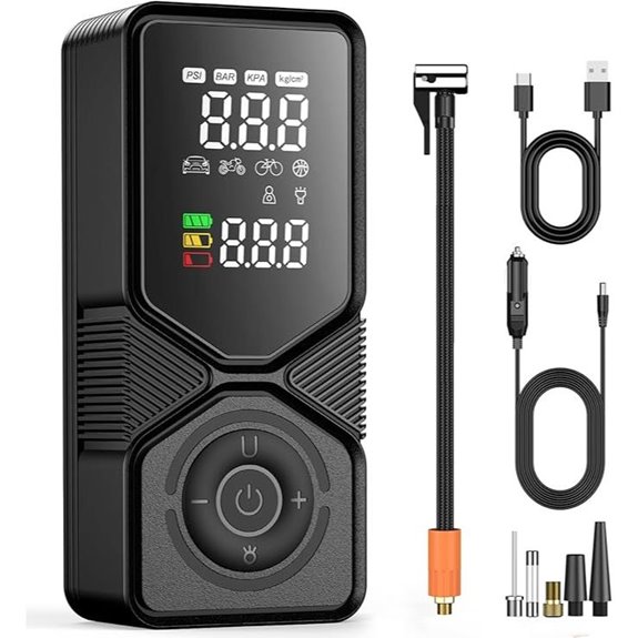 portable digital tire inflator