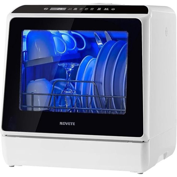 NOVETE Portable Compact Dishwasher with 5L Water Tank